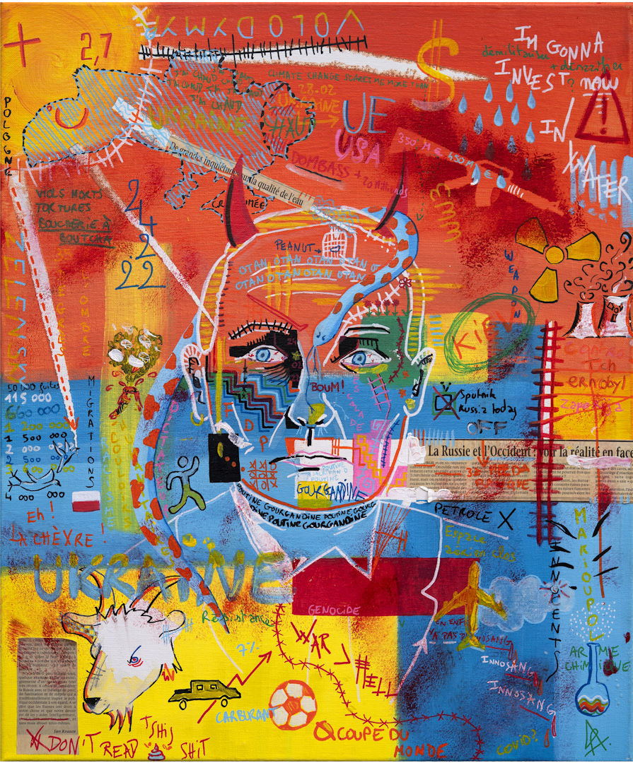 Poutine gourgandine - 50cm x 60cm Original sur toile : 420€ TTC Print numéroté : 60€ TTC