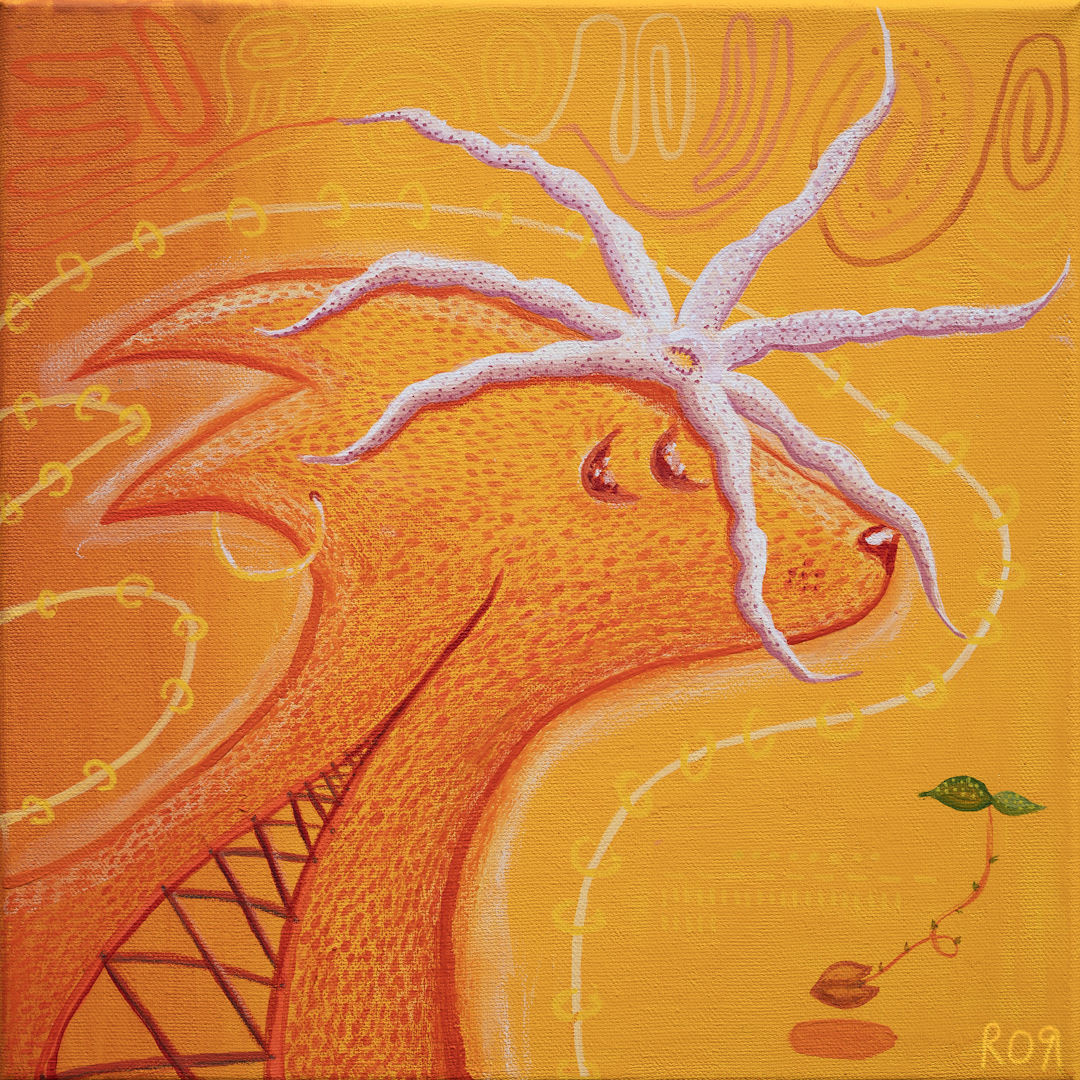 Jeunesse - 30cm x 30cm Original sur toile : 280€ TTC Print numéroté : 40€ TTC